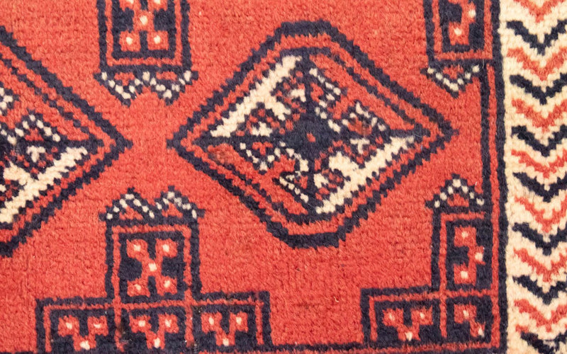 Alfombra de pasillo Alfombra Turkaman - 100 x 50 cm - rojo