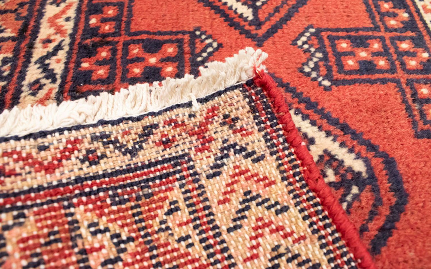 Alfombra de pasillo Alfombra Turkaman - 100 x 50 cm - rojo