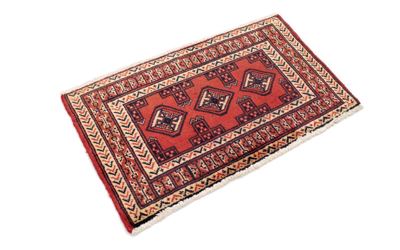 Alfombra de pasillo Alfombra Turkaman - 100 x 50 cm - rojo