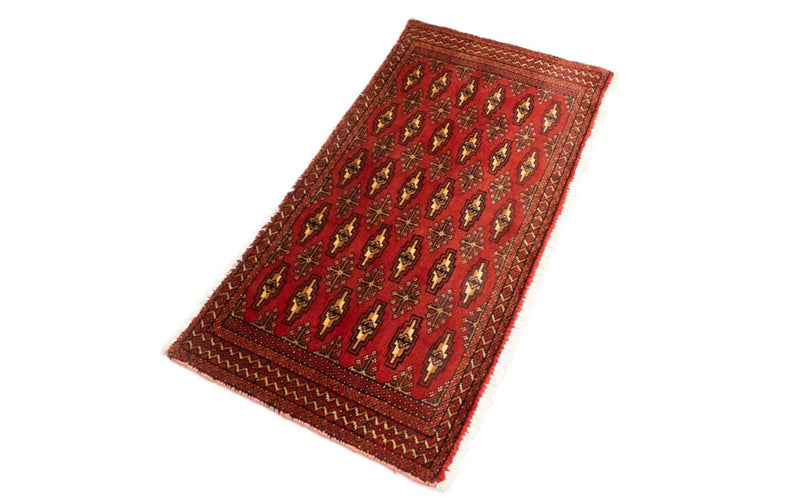 Alfombra de pasillo Alfombra Turkaman - 100 x 50 cm - rojo
