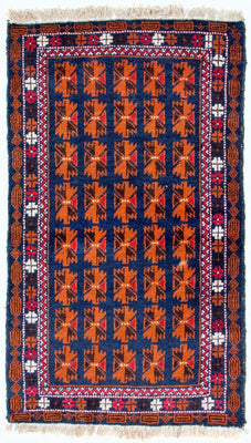 Alfombra Belutsch - 136 x 77 cm - azul