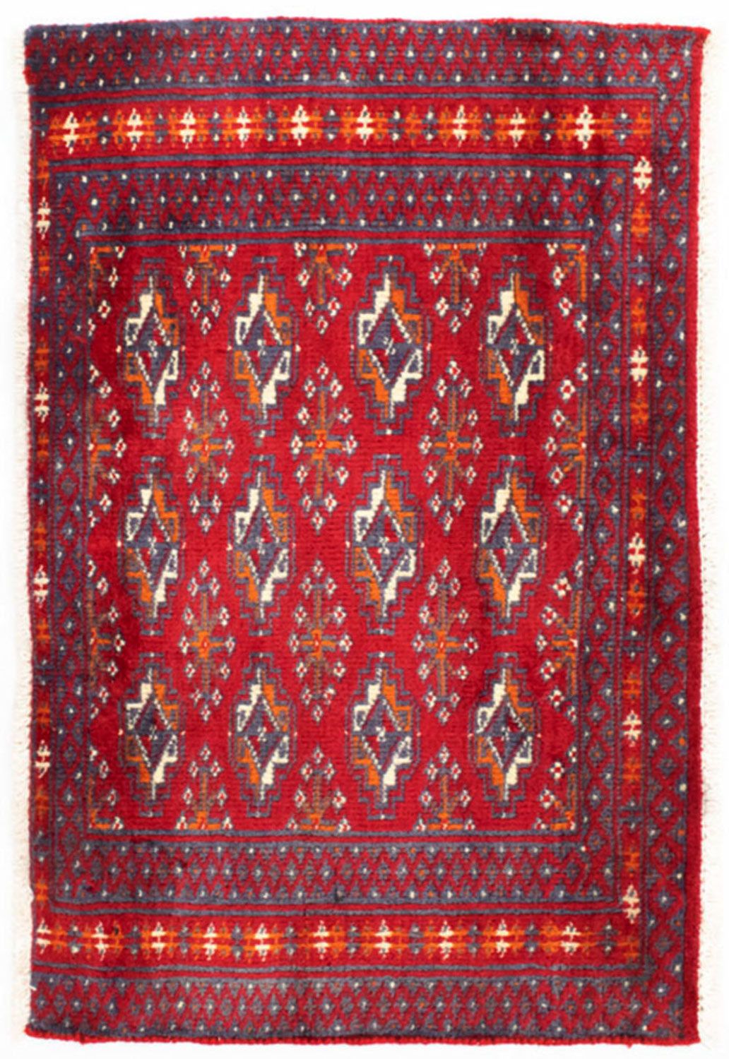Alfombra de pasillo Alfombra Turkaman - 100 x 50 cm - rojo