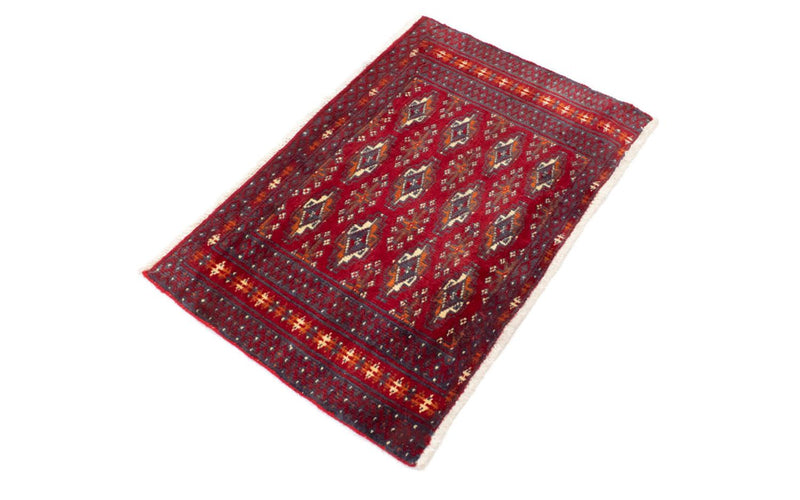 Alfombra de pasillo Alfombra Turkaman - 100 x 50 cm - rojo