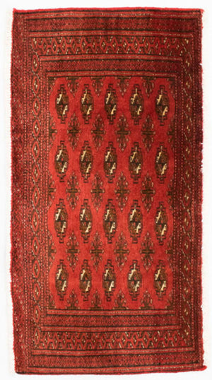 Alfombra de pasillo Alfombra Turkaman - 100 x 50 cm - rojo