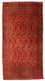Alfombra de pasillo Alfombra Turkaman - 100 x 50 cm - rojo