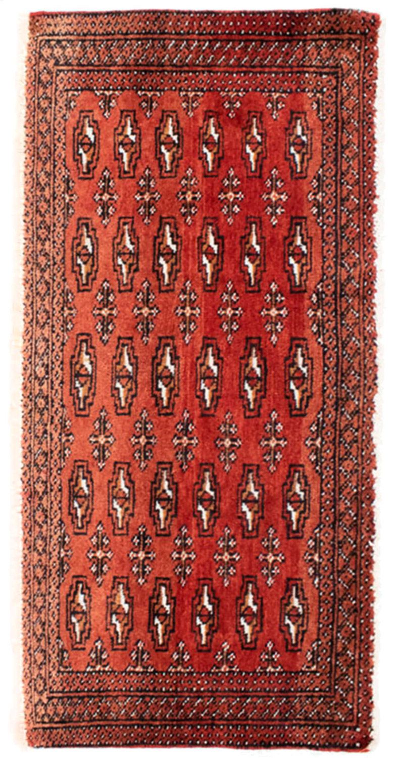 Alfombra de pasillo Alfombra Turkaman - 100 x 50 cm - rojo