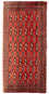 Alfombra de pasillo Alfombra Turkaman - 100 x 50 cm - rojo
