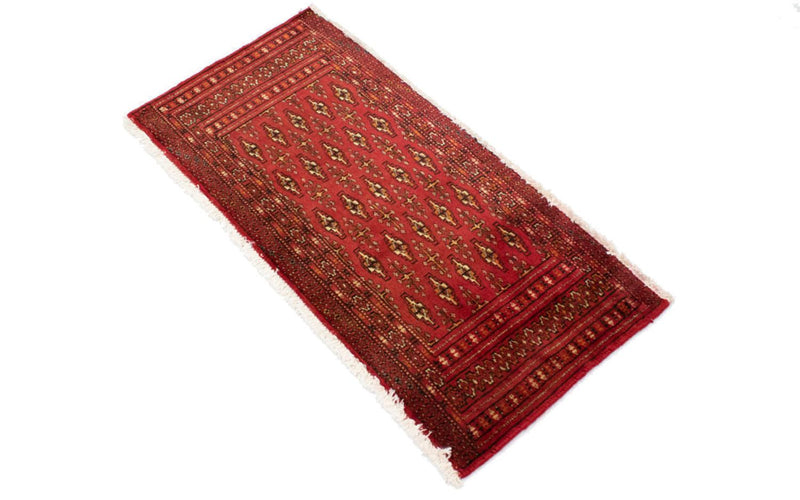 Alfombra de pasillo Alfombra Turkaman - 100 x 50 cm - rojo