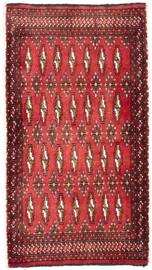 Alfombra de pasillo Alfombra Turkaman - 100 x 50 cm - rojo