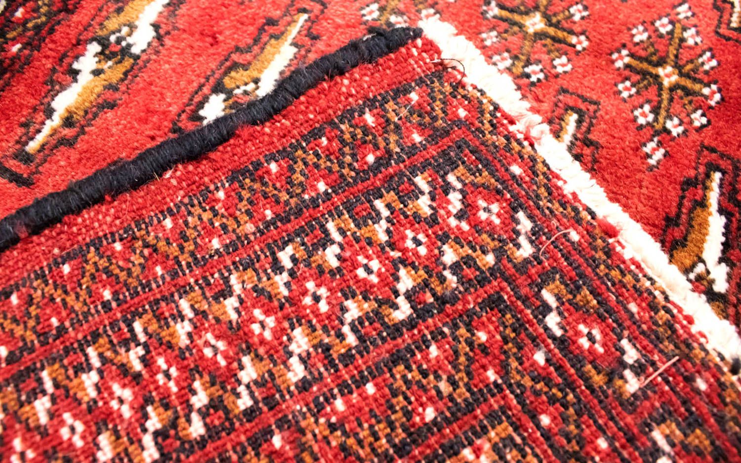Alfombra de pasillo Alfombra Turkaman - 100 x 50 cm - rojo