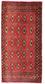 Alfombra de pasillo Alfombra Turkaman - 100 x 50 cm - rojo