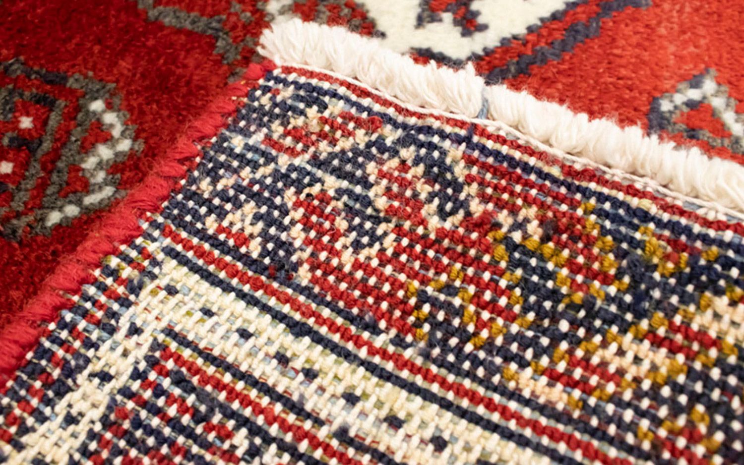 Alfombra de pasillo Alfombra Turkaman - 100 x 50 cm - rojo
