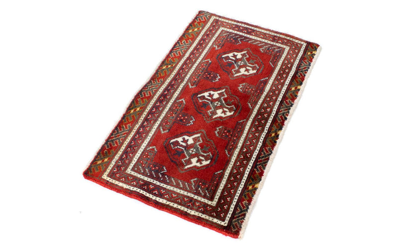 Alfombra de pasillo Alfombra Turkaman - 100 x 50 cm - rojo
