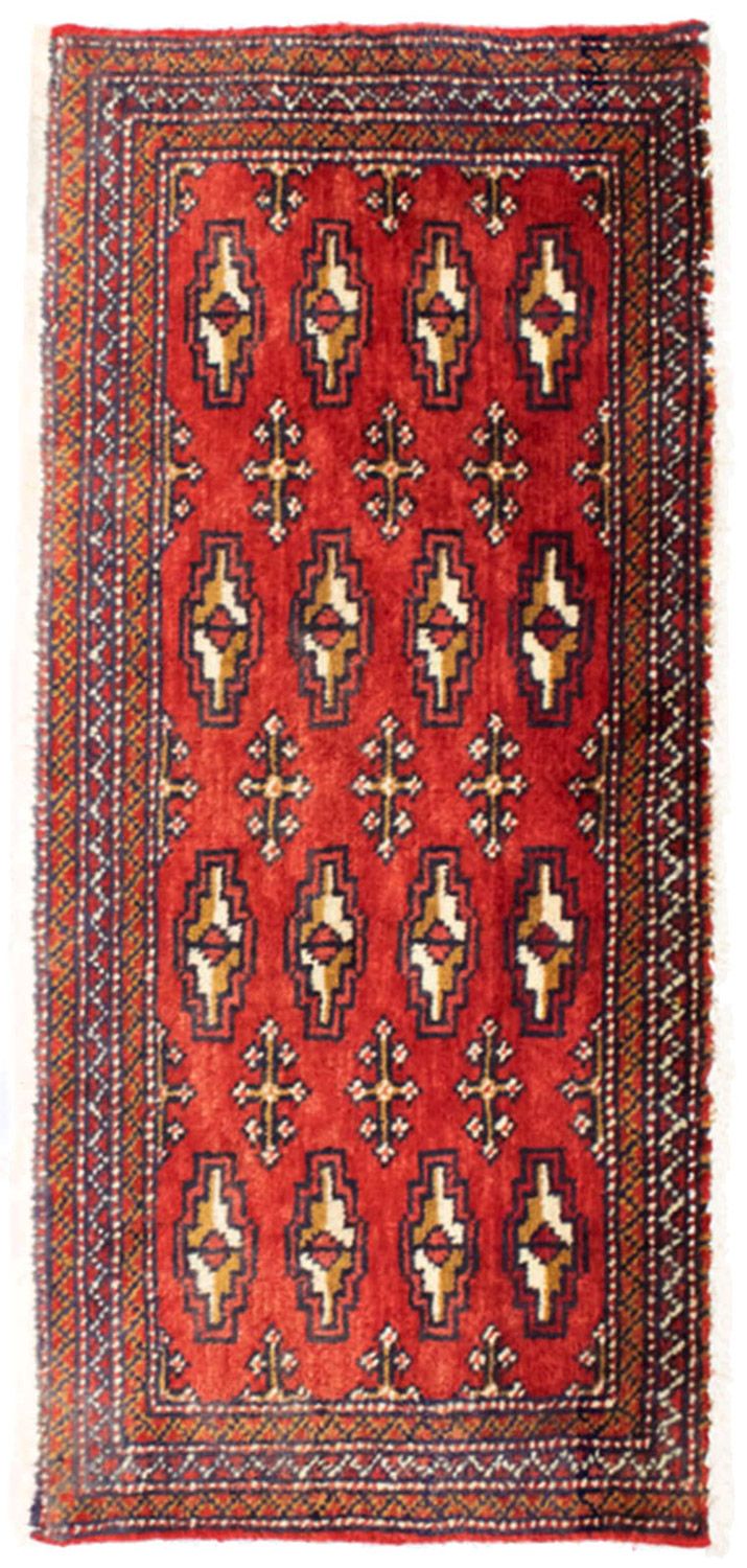 Alfombra de pasillo Alfombra Turkaman - 100 x 50 cm - rojo