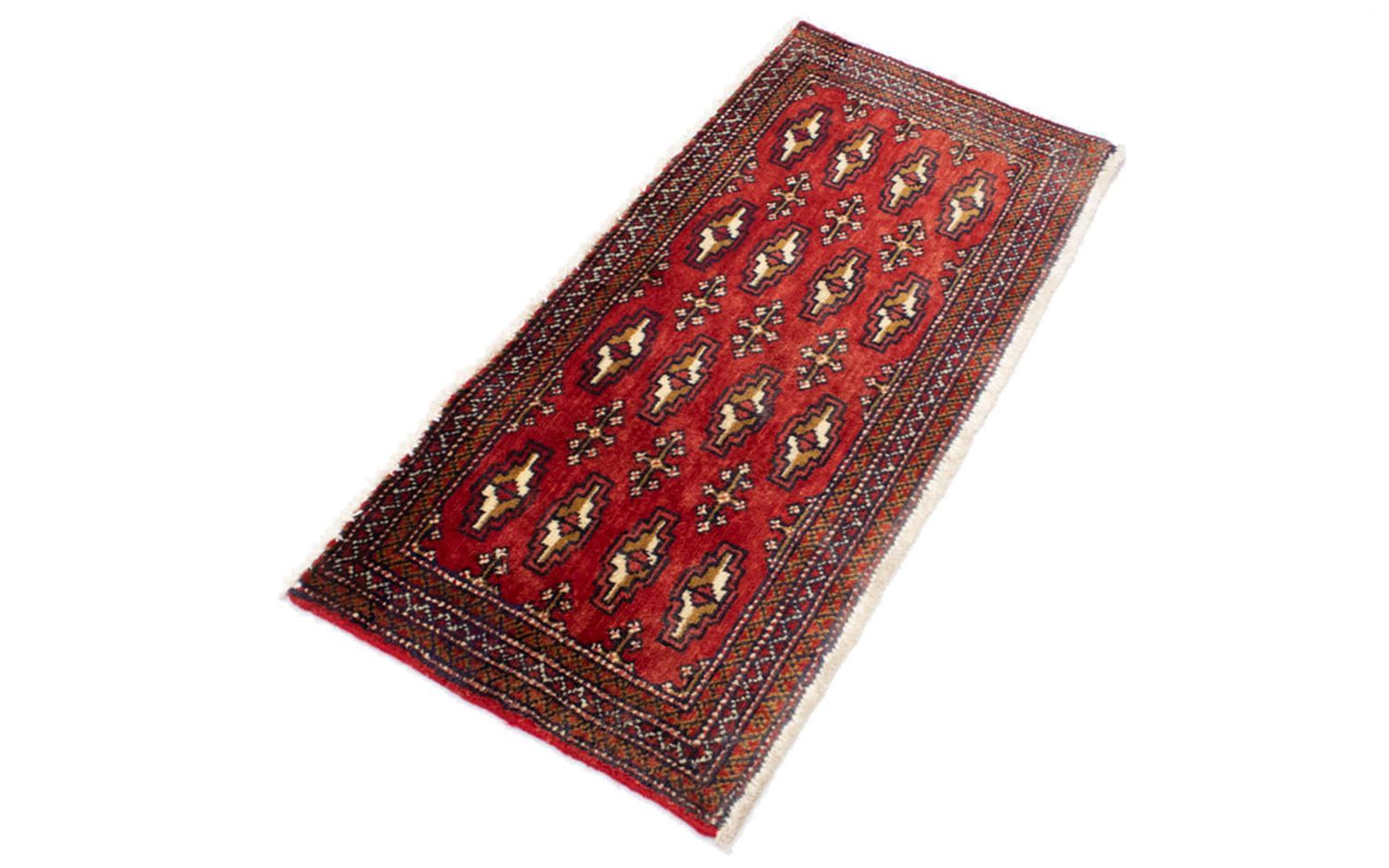 Alfombra de pasillo Alfombra Turkaman - 100 x 50 cm - rojo