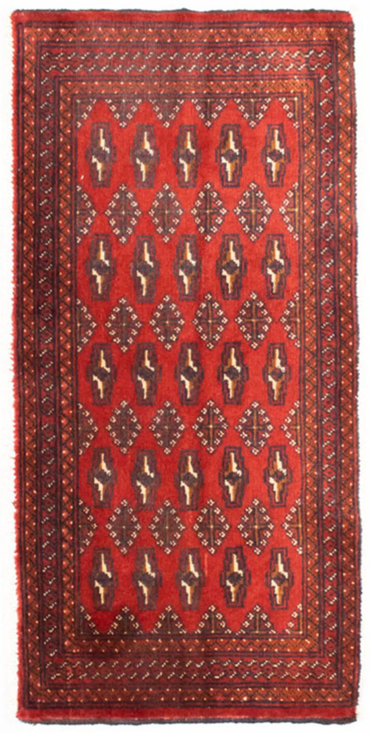 Alfombra de pasillo Alfombra Turkaman - 100 x 50 cm - rojo