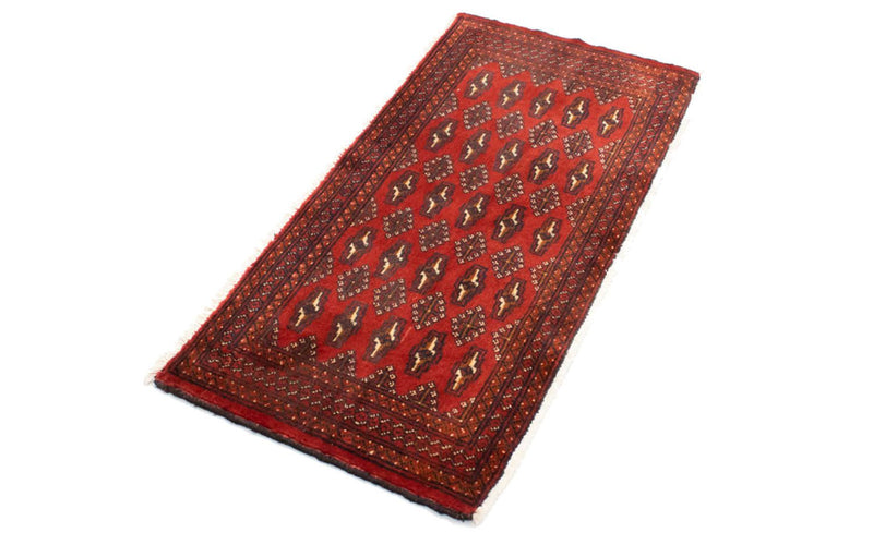 Alfombra de pasillo Alfombra Turkaman - 100 x 50 cm - rojo