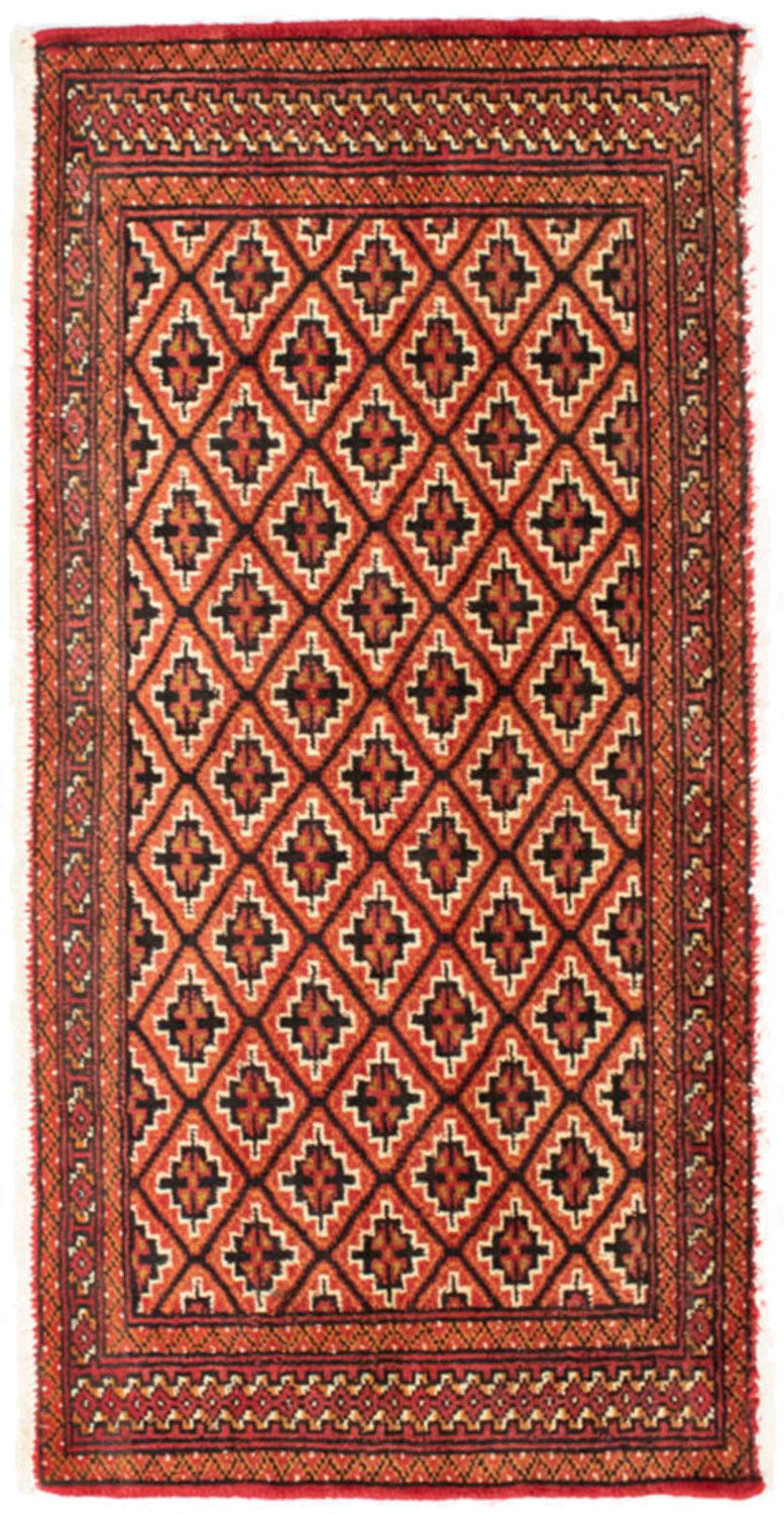 Alfombra de pasillo Alfombra Turkaman - 100 x 50 cm - naranja