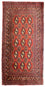 Alfombra de pasillo Alfombra Turkaman - 100 x 50 cm - rojo