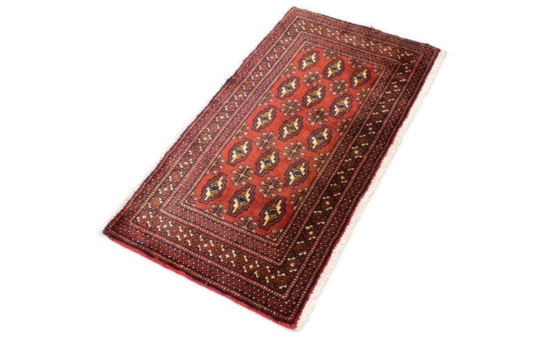 Alfombra de pasillo Alfombra Turkaman - 100 x 50 cm - rojo