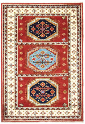 Alfombra oriental - 290 x 202 cm - rojo