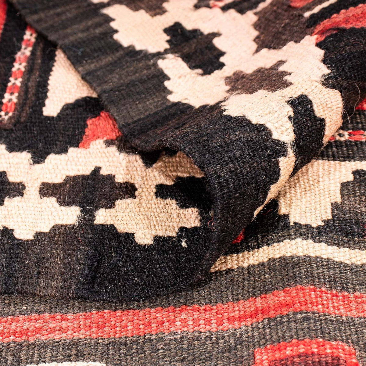 Alfombra de pasillo Alfombra Kelim - Antigua - 300 x 145 cm - multicolor