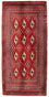 Alfombra de pasillo Alfombra Turkaman - 100 x 50 cm - rojo