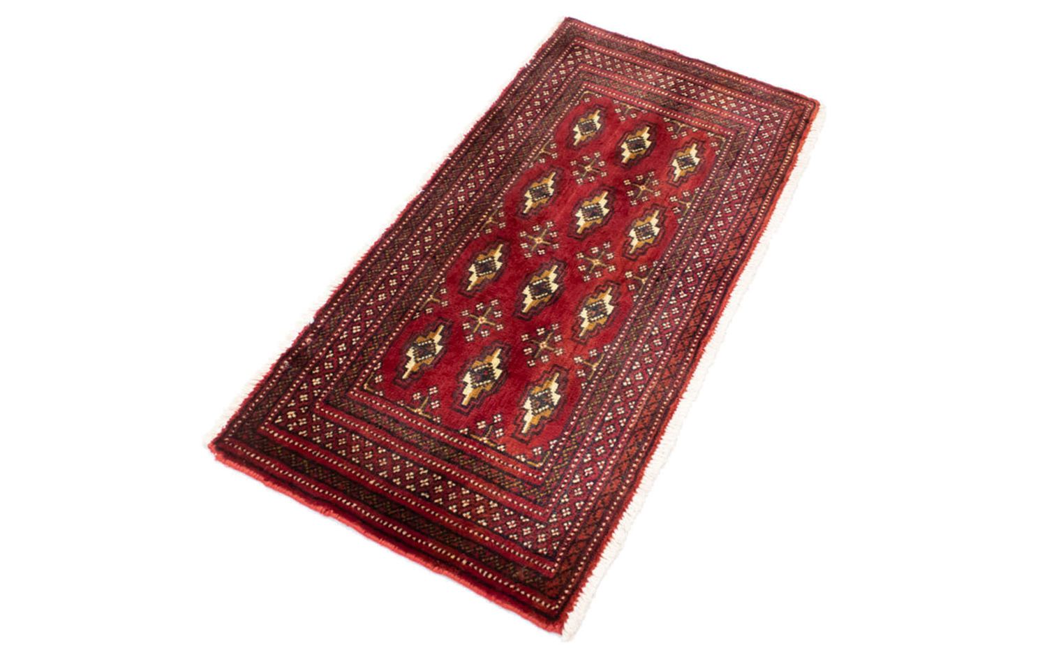 Alfombra de pasillo Alfombra Turkaman - 100 x 50 cm - rojo