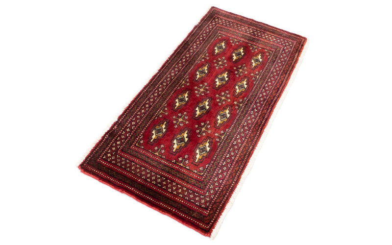 Alfombra de pasillo Alfombra Turkaman - 100 x 50 cm - rojo