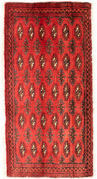 Alfombra de pasillo Alfombra Turkaman - 100 x 50 cm - rojo