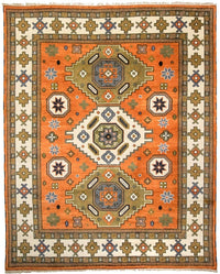 Alfombra oriental - 304 x 249 cm - naranja