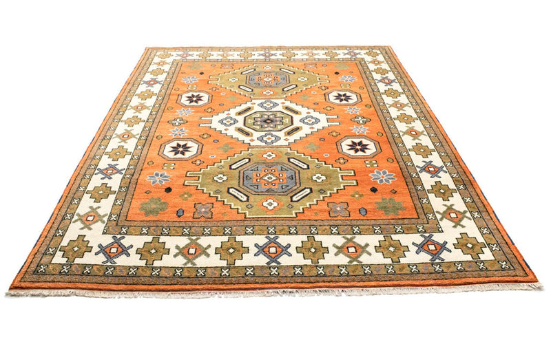 Alfombra oriental - 304 x 249 cm - naranja