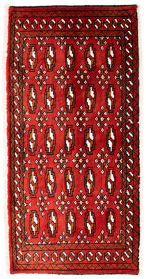 Alfombra de pasillo Alfombra Turkaman - 100 x 50 cm - rojo