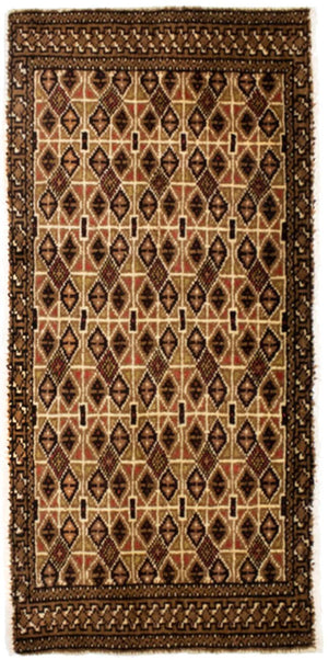 Alfombra de pasillo Alfombra Turkaman - 100 x 50 cm - multicolor