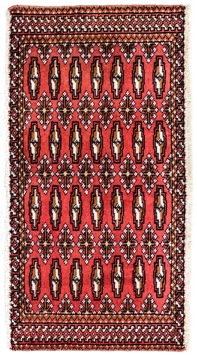 Alfombra de pasillo Alfombra Turkaman - 100 x 50 cm - rojo