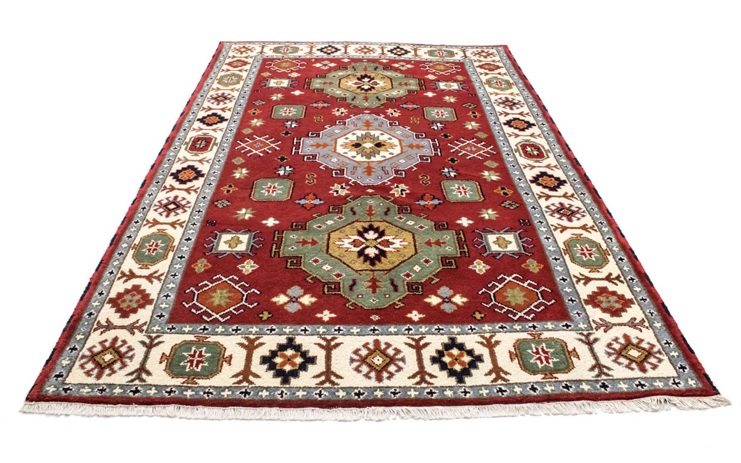 Alfombra oriental - 302 x 202 cm - rojo