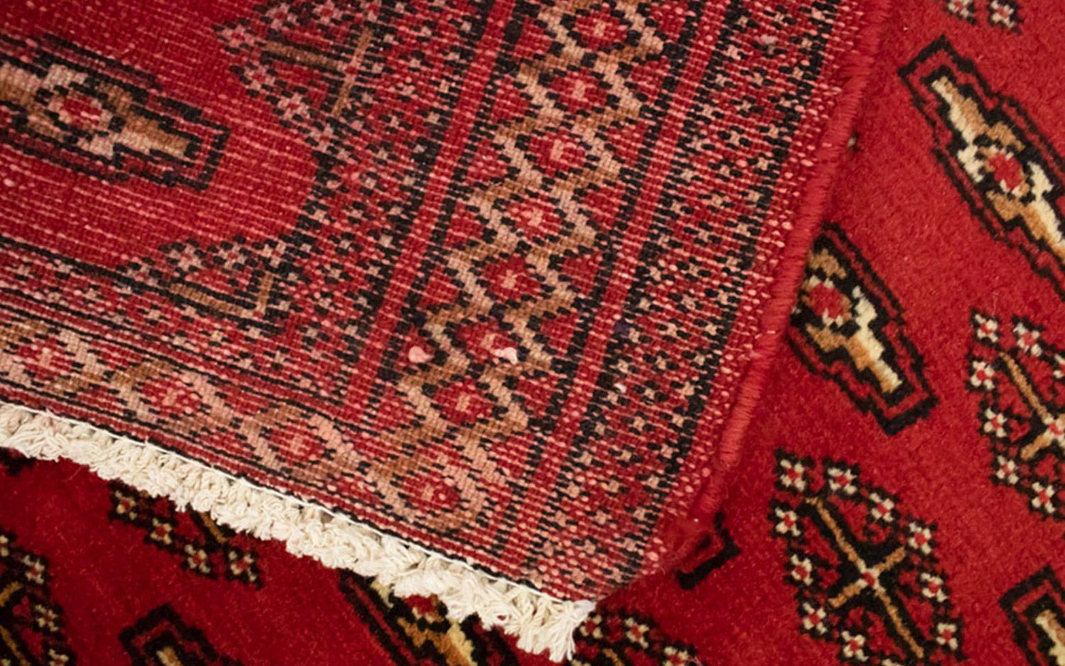 Alfombra Turkaman - 130 x 60 cm - rojo