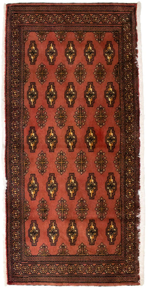 Alfombra Turkaman - 130 x 60 cm - óxido
