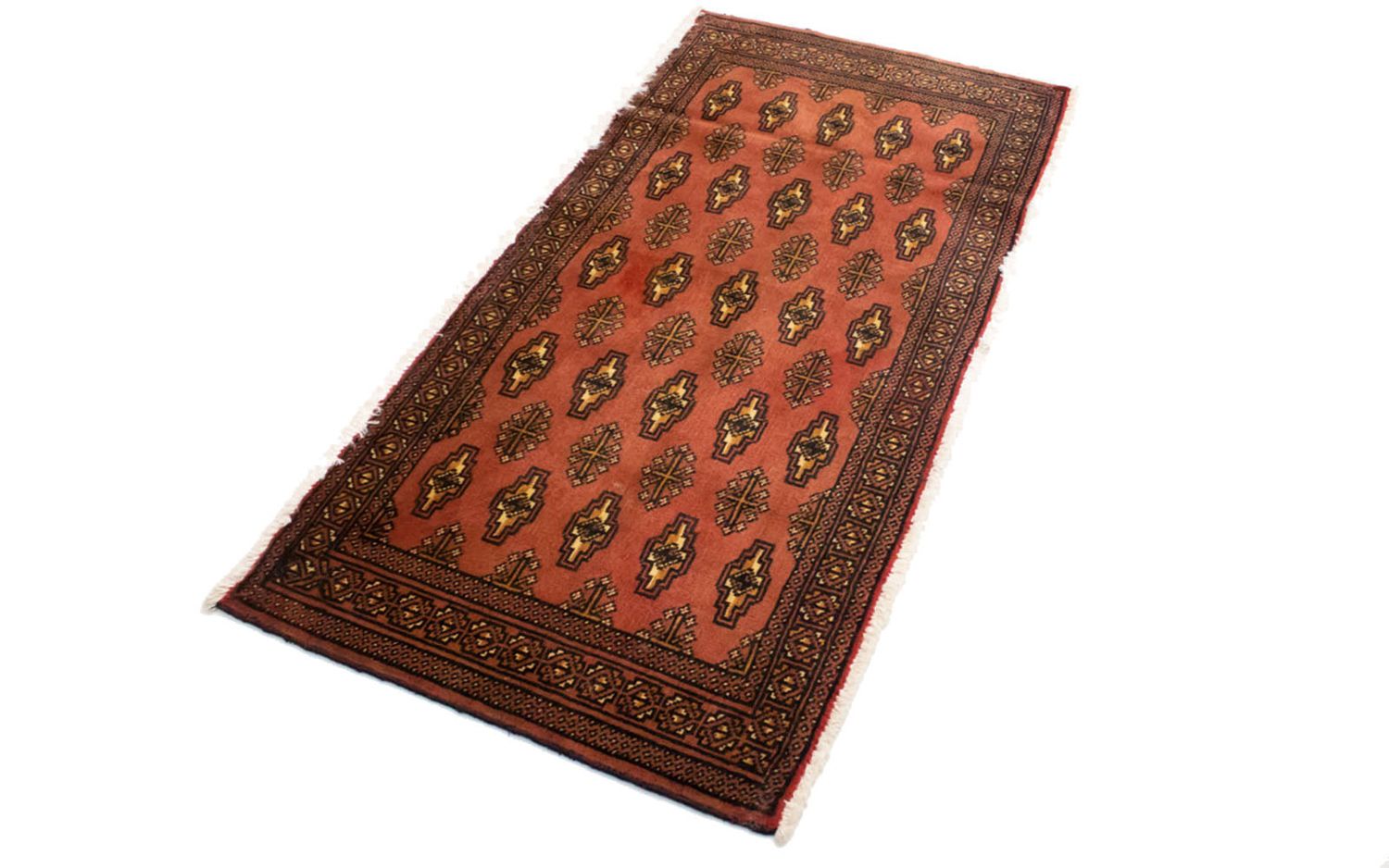 Alfombra Turkaman - 130 x 60 cm - óxido