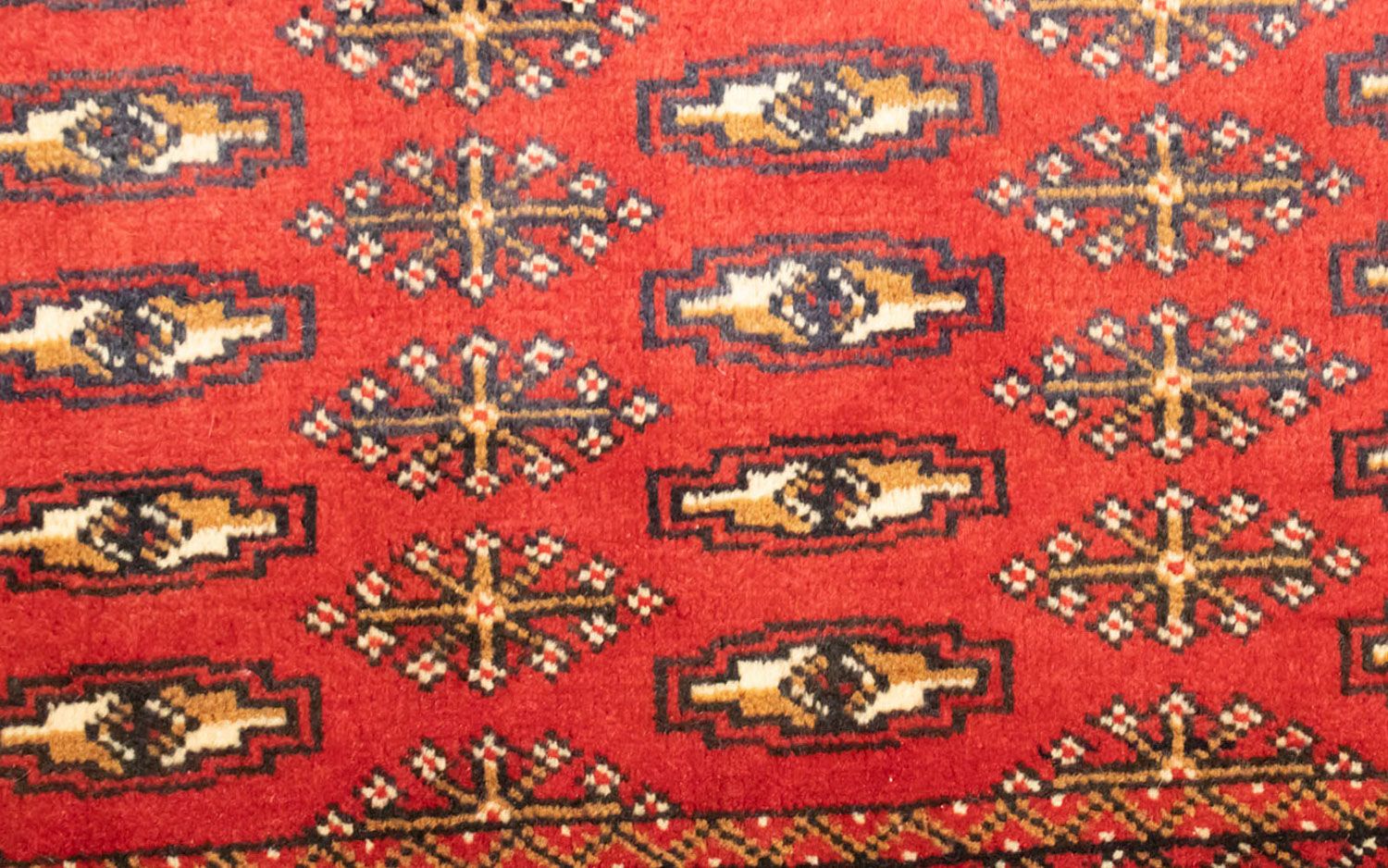 Alfombra Turkaman - 130 x 60 cm - rojo