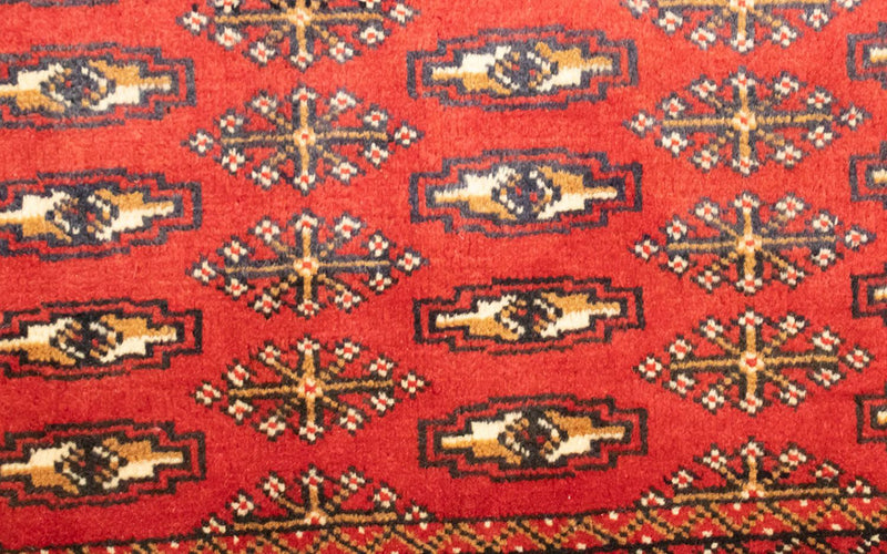 Alfombra Turkaman - 130 x 60 cm - rojo