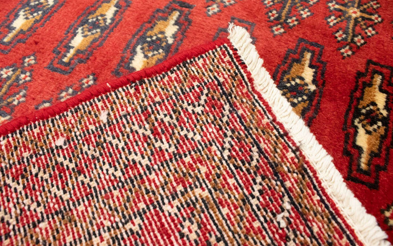 Alfombra Turkaman - 130 x 60 cm - rojo