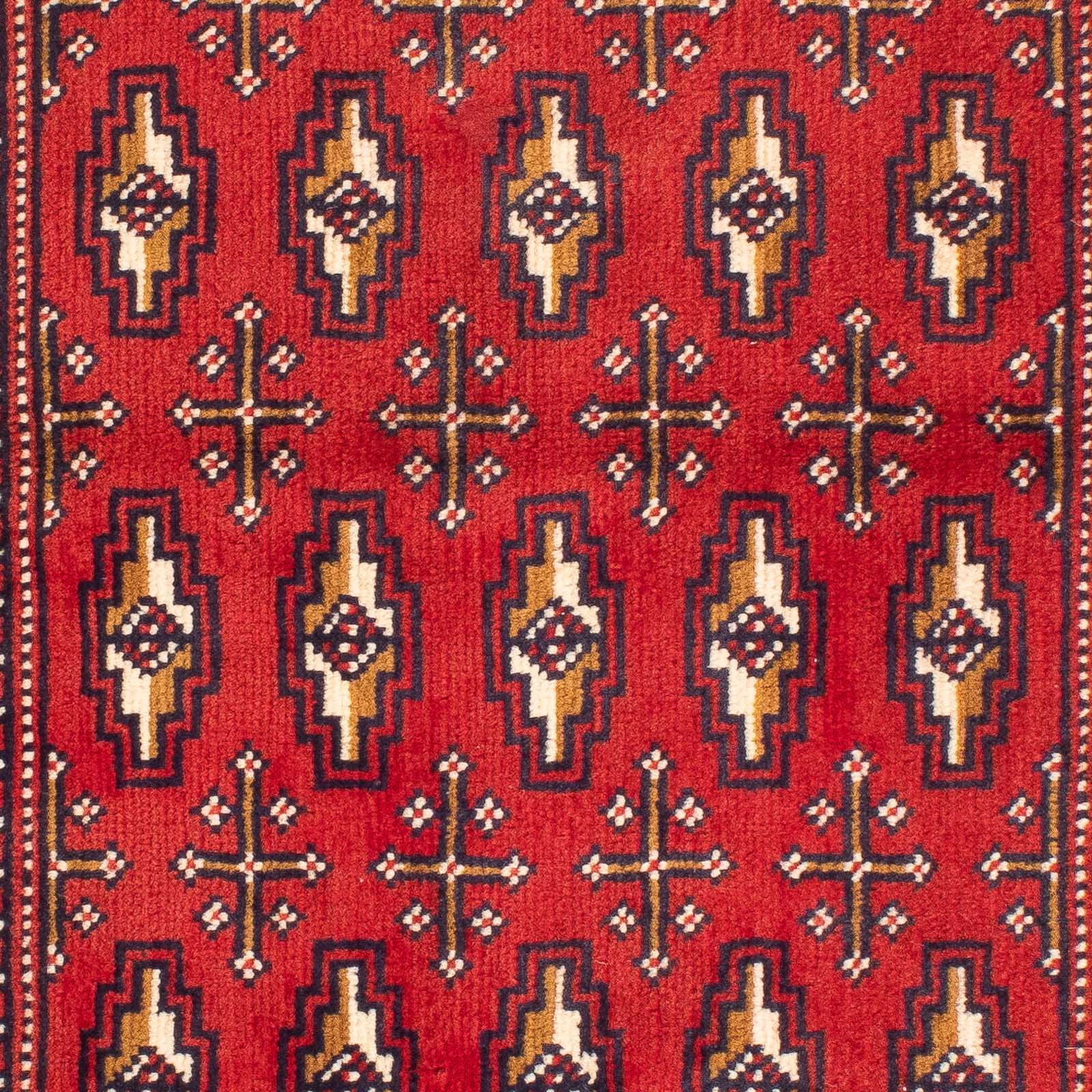 Alfombra de pasillo Alfombra Turkaman - 100 x 50 cm - rojo oscuro