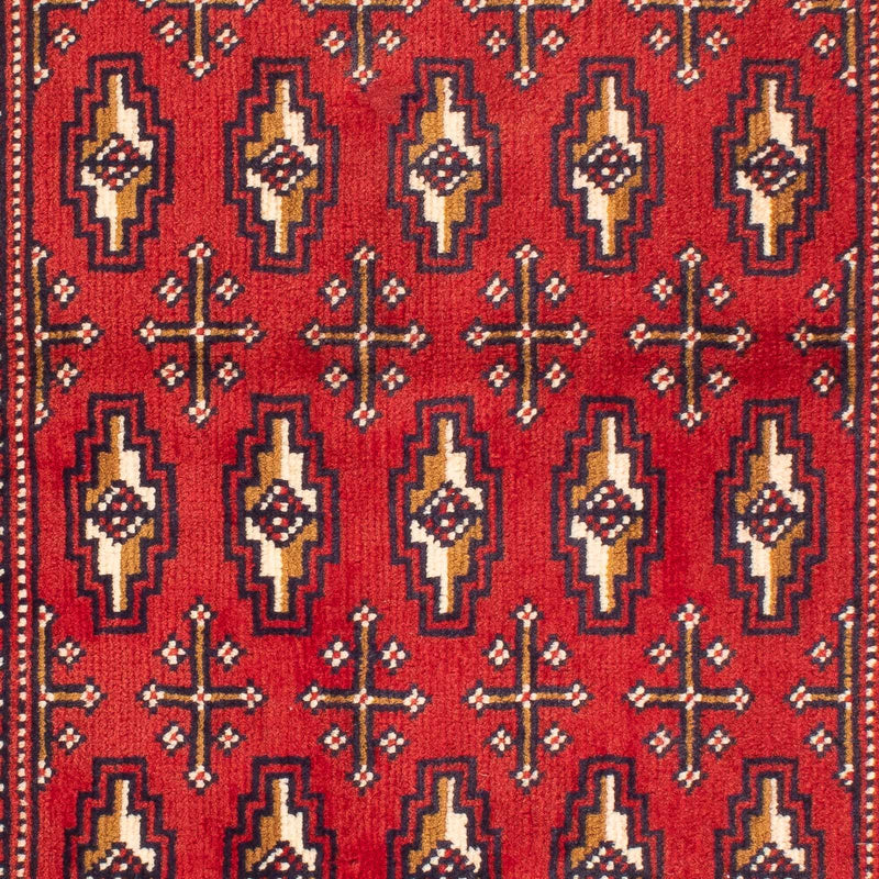 Alfombra de pasillo Alfombra Turkaman - 100 x 50 cm - rojo oscuro