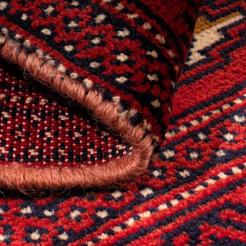 Alfombra de pasillo Alfombra Turkaman - 100 x 50 cm - rojo oscuro