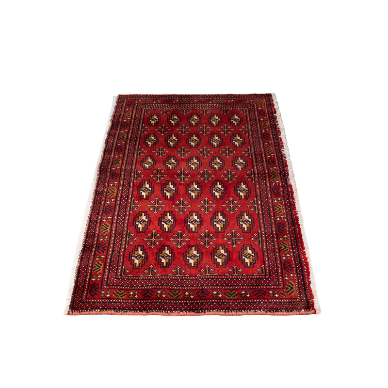 Alfombra de pasillo Alfombra Turkaman - 100 x 50 cm - rojo oscuro