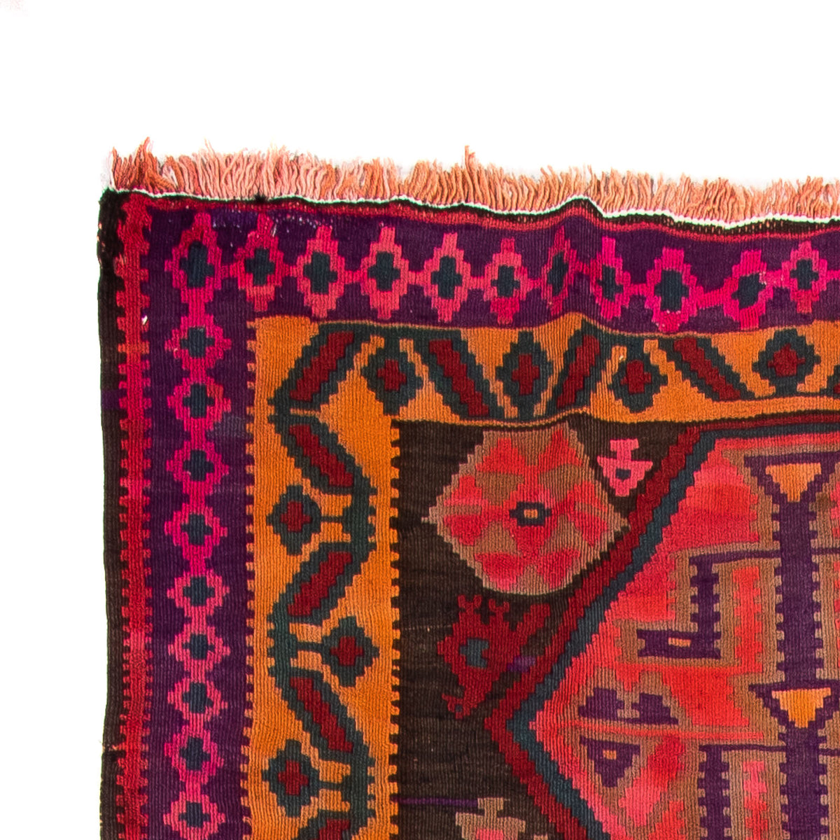 Kilim antiguo Alfombra 142x375cm