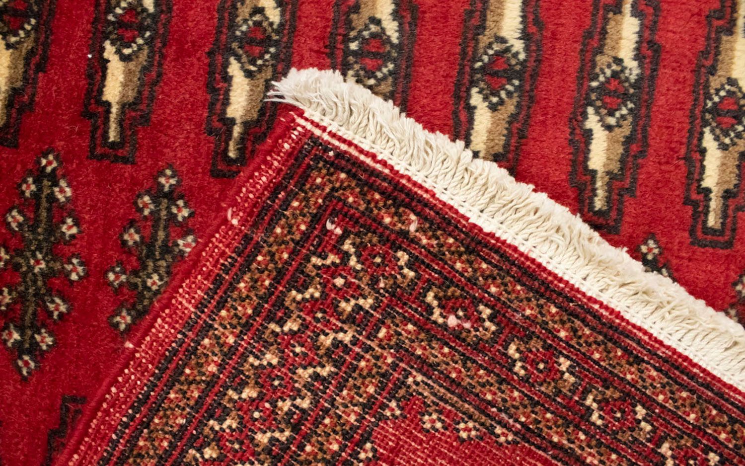 Alfombra Turkaman - 130 x 60 cm - rojo