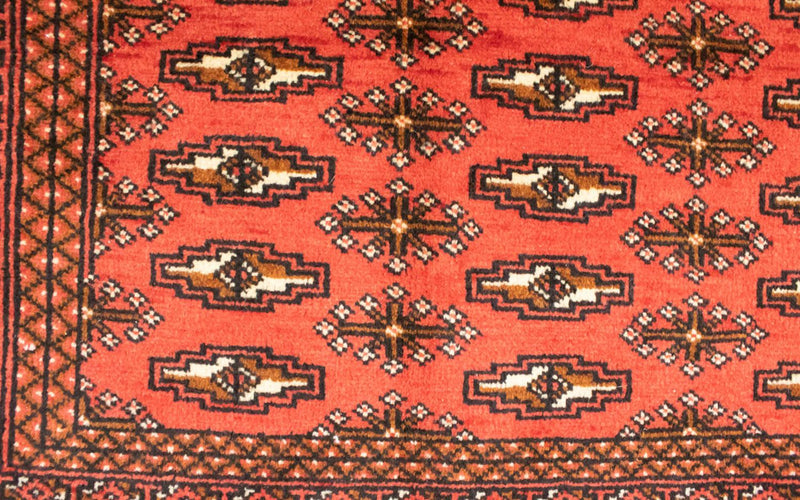 Alfombra Turkaman - 130 x 60 cm - rojo