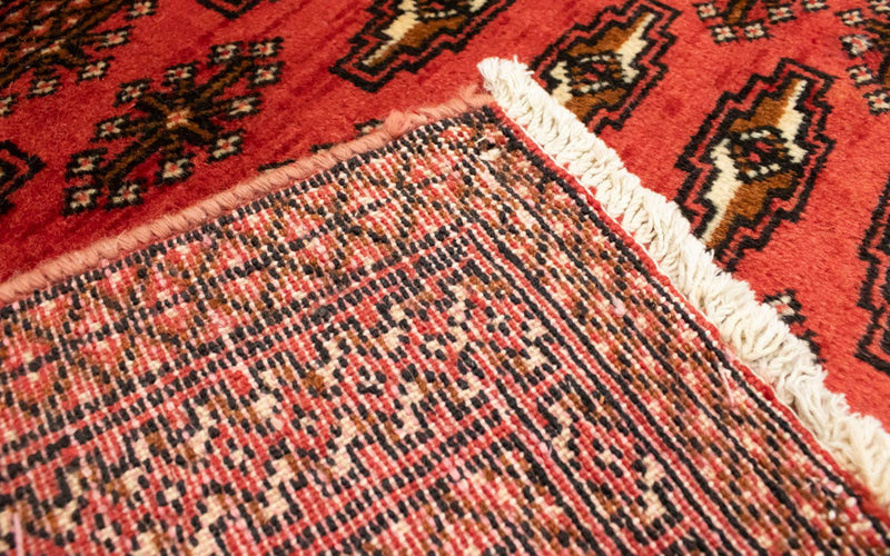 Alfombra Turkaman - 130 x 60 cm - rojo